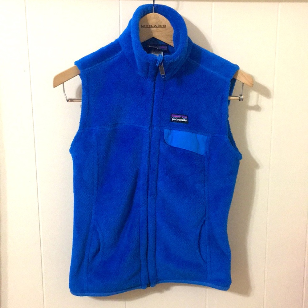 Patagonia • Blue Zip Up Fleece Vest Size Small